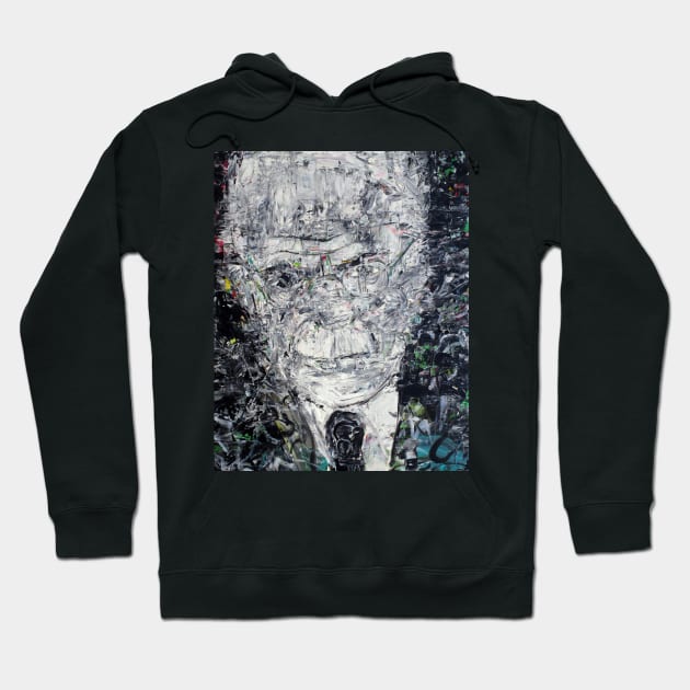 CARL JUNG acrylic portrait Hoodie by lautir